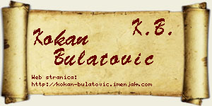 Kokan Bulatović vizit kartica